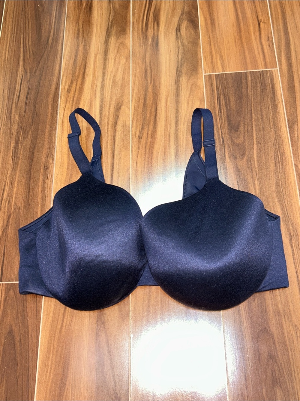 38DD Cacique backsmoother lightly lined full coverage navy blue bra